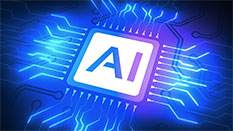 AI and quantum computing chip visual